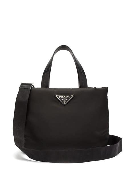 white prada tote bag|prada small nylon tote.